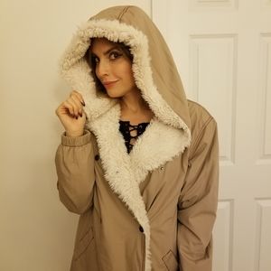 Free People sherpa lined winter coat - XS
